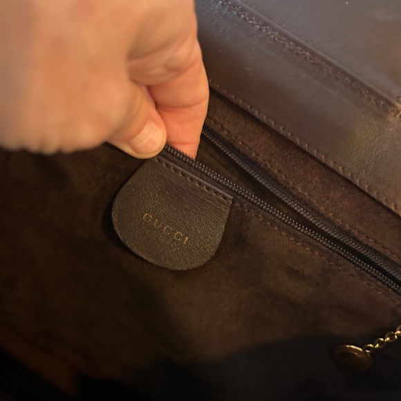 Gucci Vintage Brown Leather Tote Bag - Picture 7 of 8